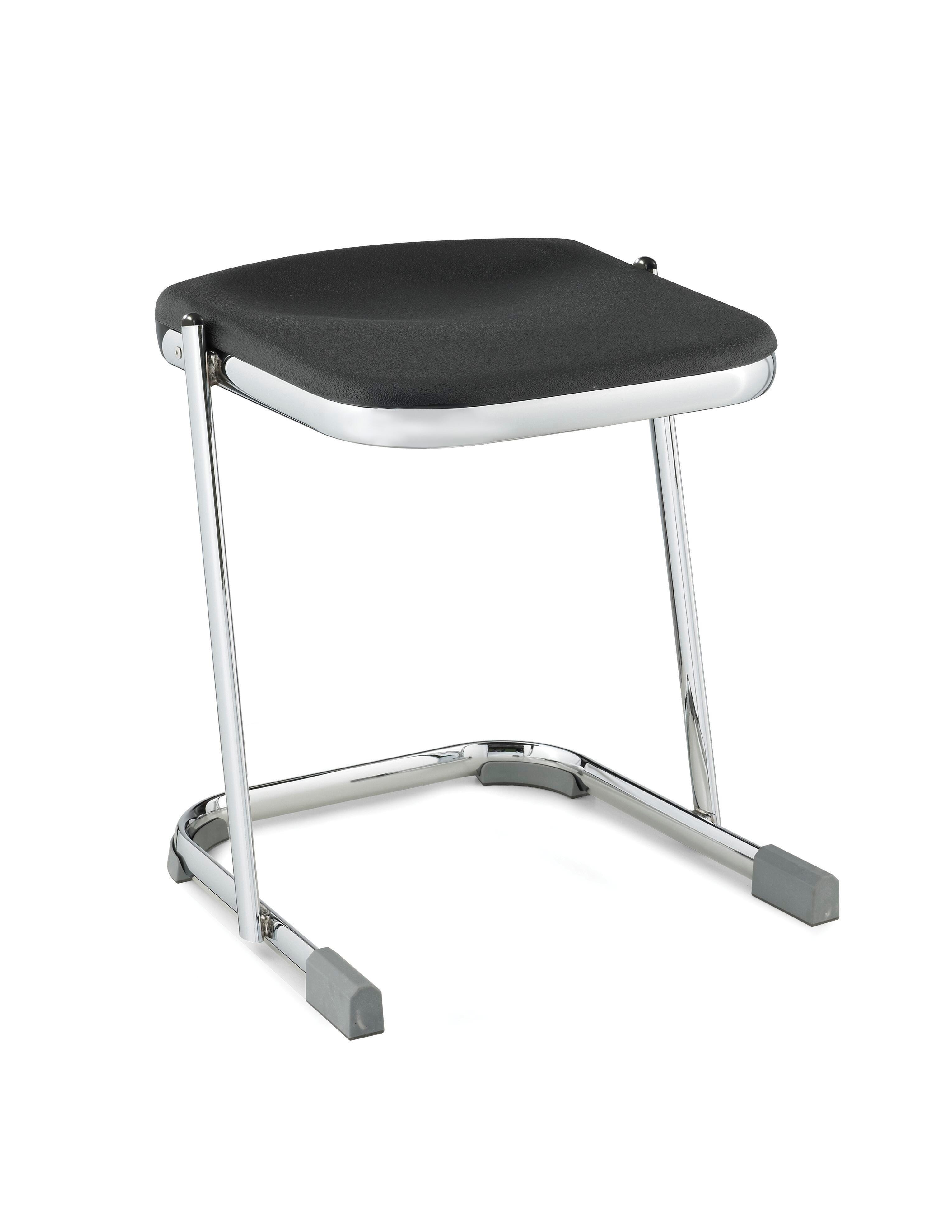 National Public Seating Elephant Z-Stool, 18 Inch Seat Height, Black 1366662